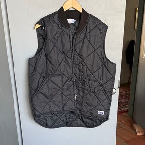 Quilted Black Vest for Men